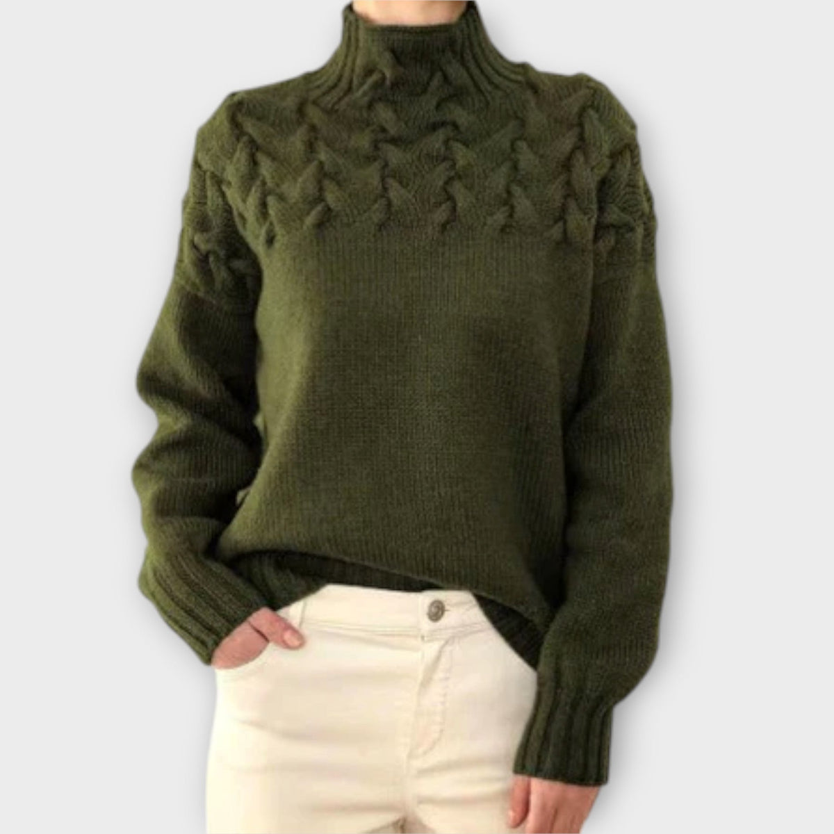 Maitane | Jersey de punto con detalle de trenza