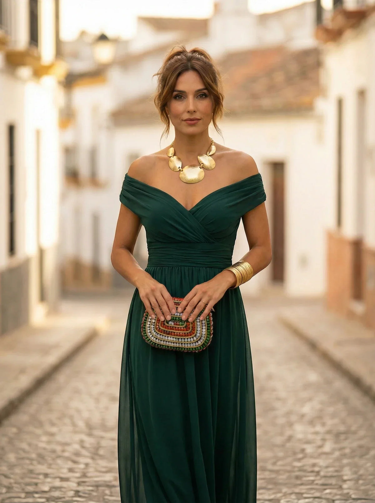 Amparo | Vestido largo de dama de honor para otoño