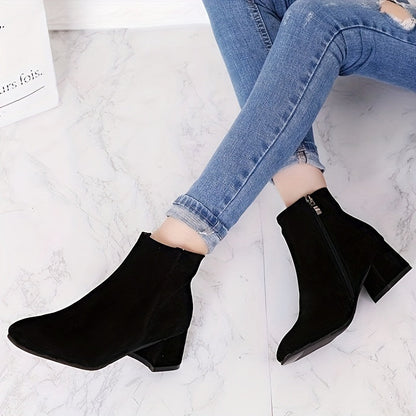 Ainara | Botines chelsea con acabado efecto ante