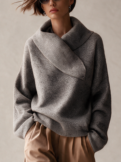 Rocío | Jersey de punto con cuello cruzado