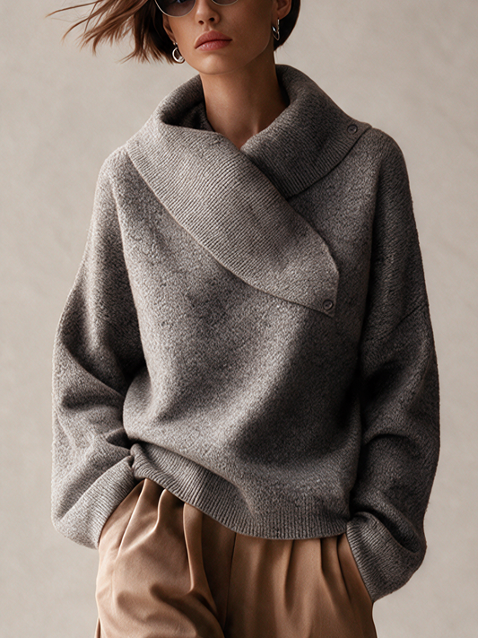 Rocío | Jersey de punto con cuello cruzado