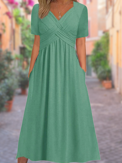 Carla | Vestido largo con escote en V