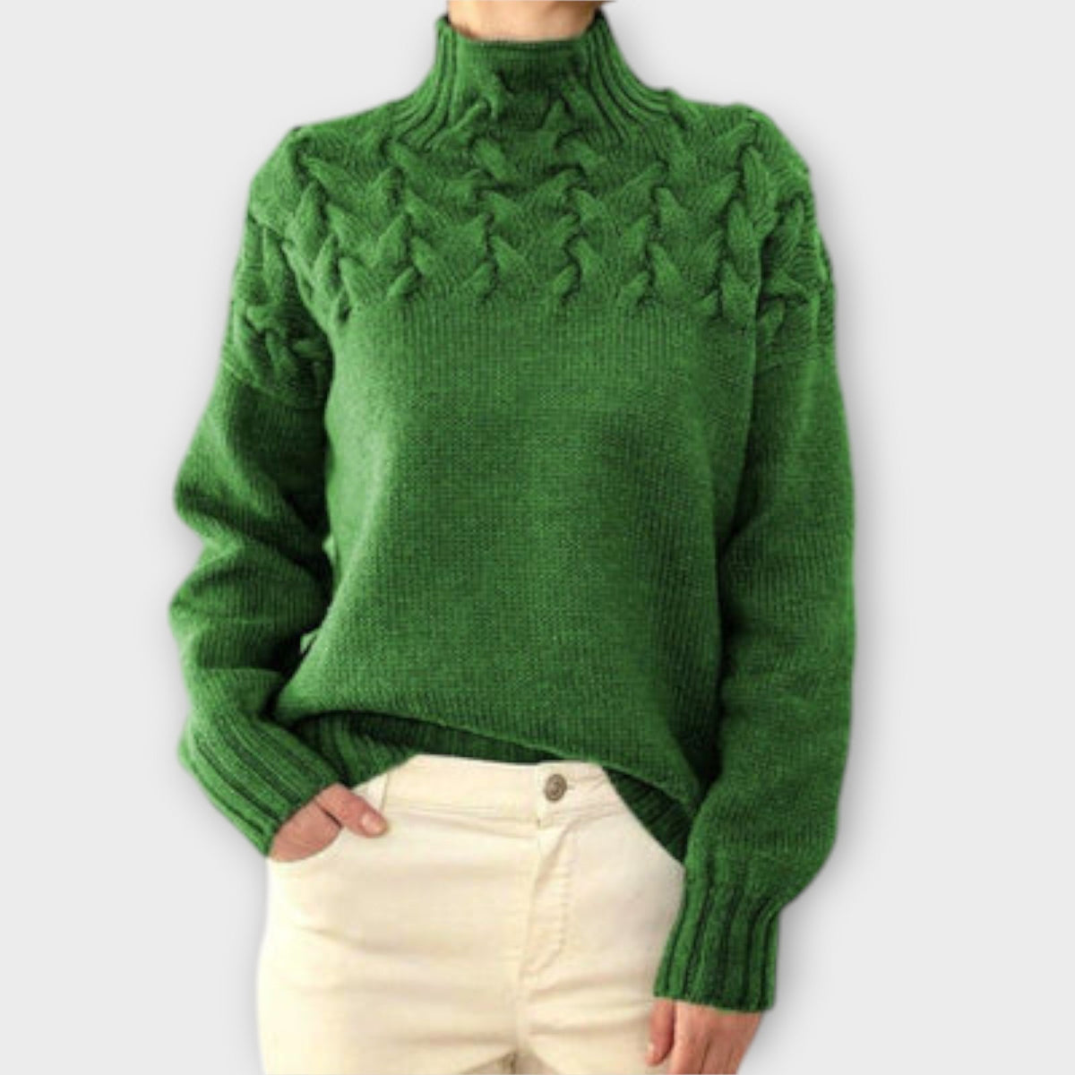 Maitane | Jersey de punto con detalle de trenza