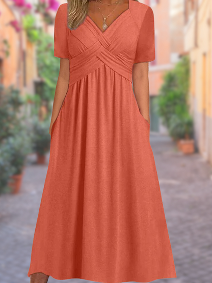 Carla | Vestido largo con escote en V