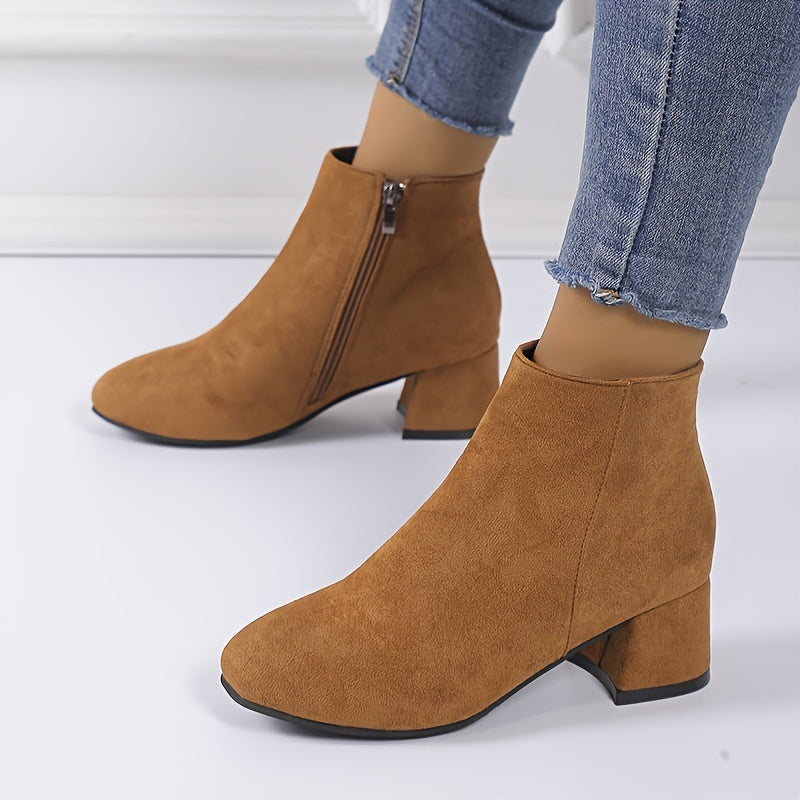 Ainara | Botines chelsea con acabado efecto ante