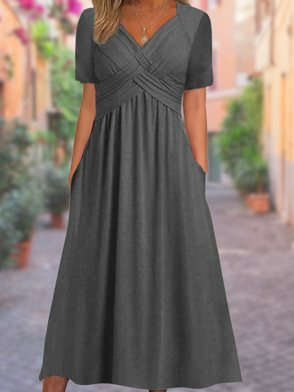 Carla | Vestido largo con escote en V
