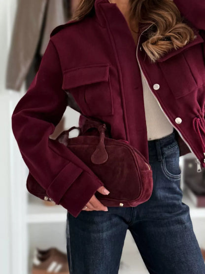 Teresa | Chaqueta casual con botones y cordón ajustable