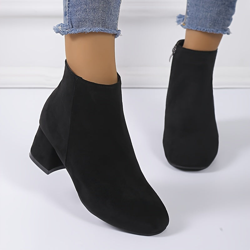 Ainara | Botines chelsea con acabado efecto ante