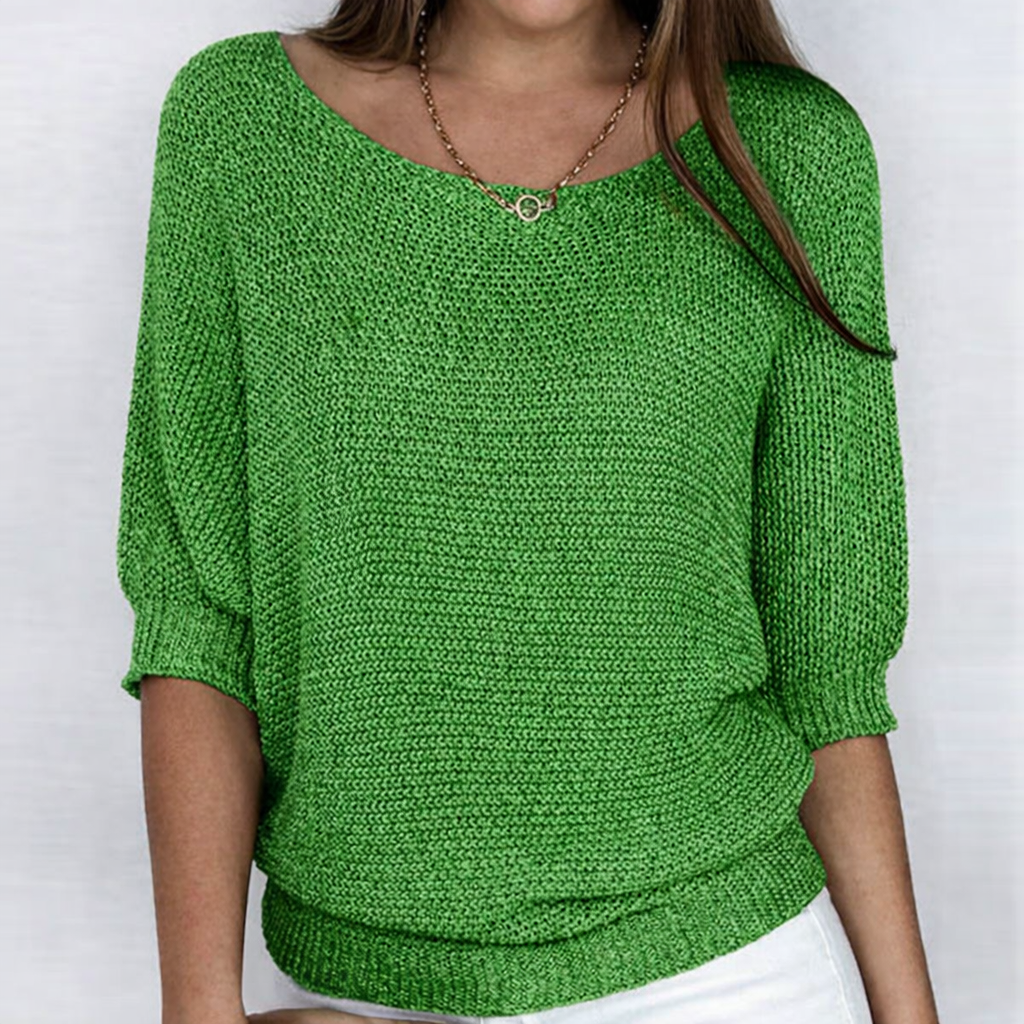 Luigia - Jersey elegante de punto trenzado