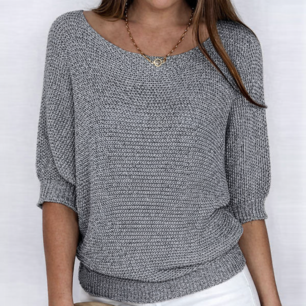Luigia - Jersey elegante de punto trenzado