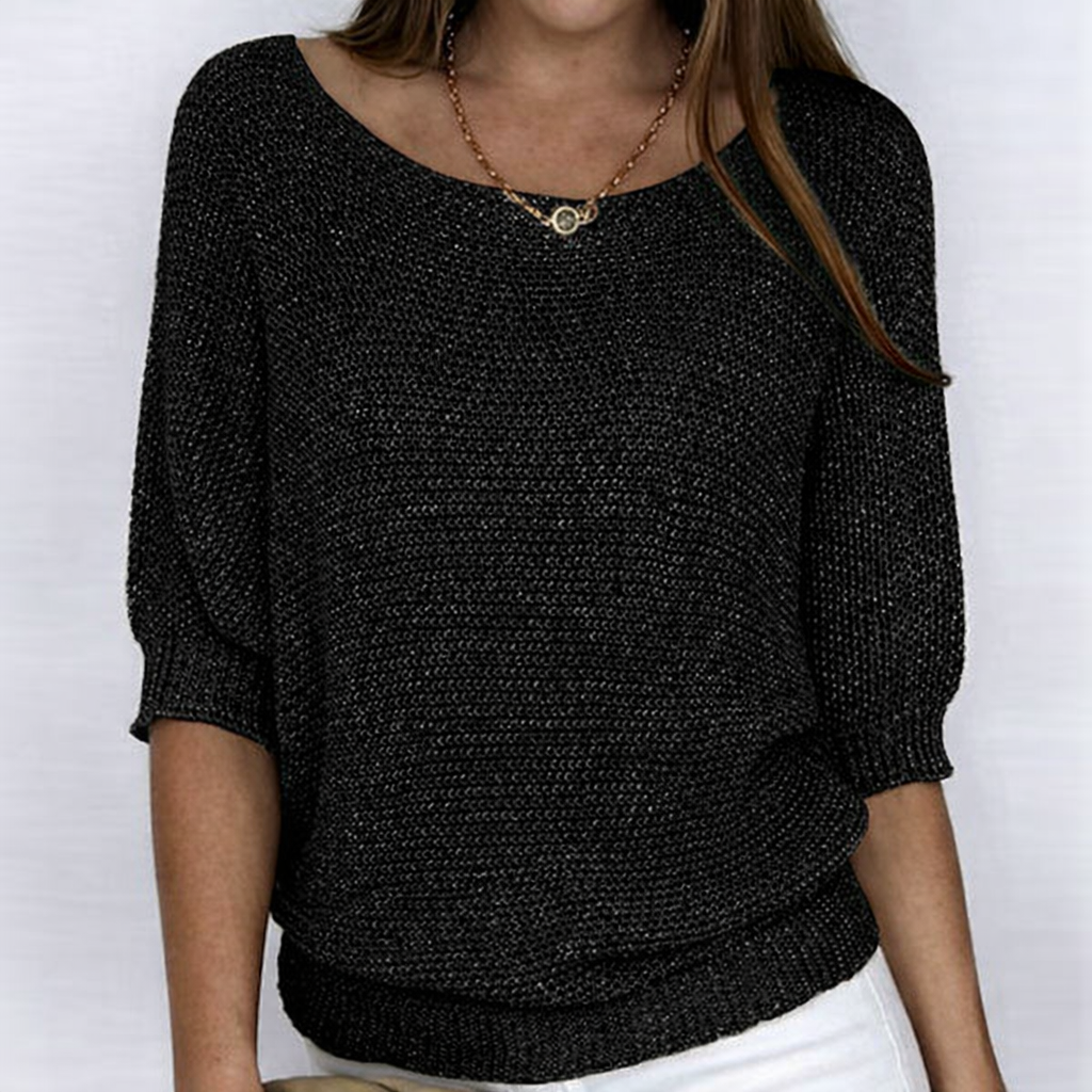 Luigia - Jersey elegante de punto trenzado