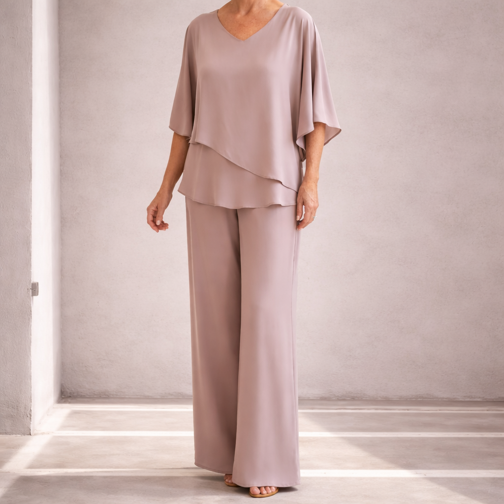 Martha | Conjunto de Pantalón Ancho sin Esfuerzo