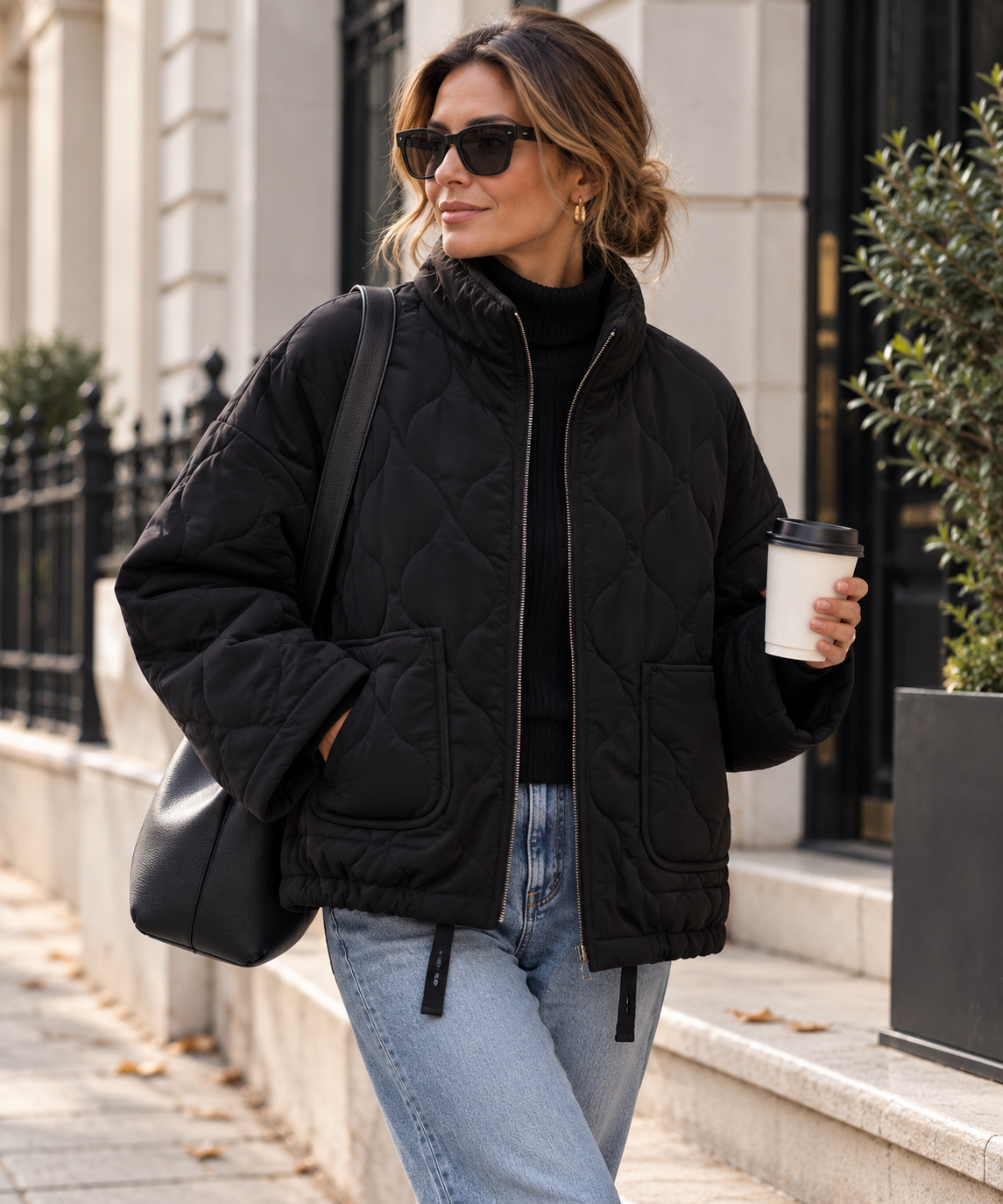 Amara | Chaqueta acolchada con cuello alto