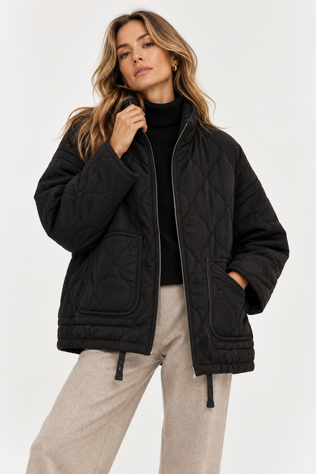 Amara | Chaqueta acolchada con cuello alto