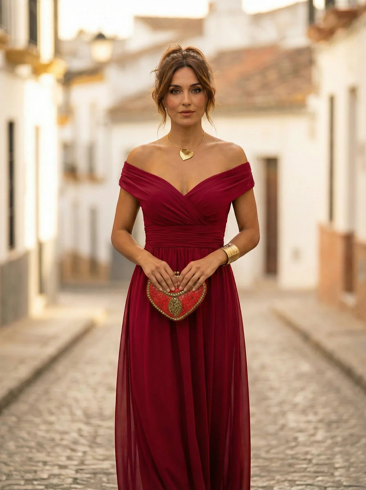 Amparo | Vestido largo de dama de honor para otoño