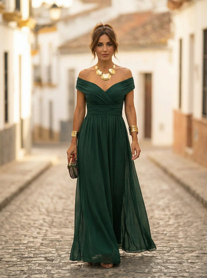 Amparo | Vestido largo de dama de honor para otoño