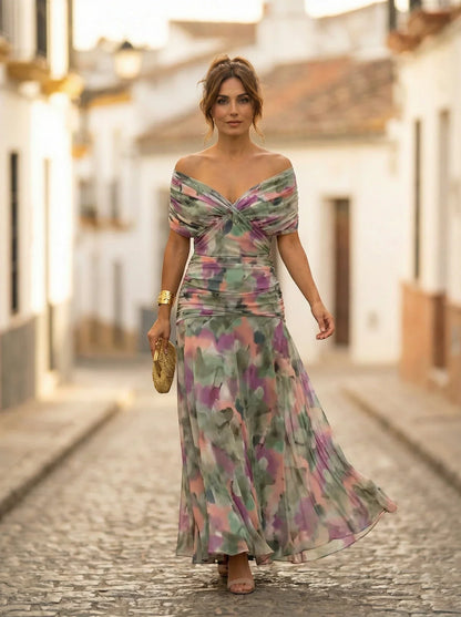 Amparo | Vestido largo de dama de honor para otoño