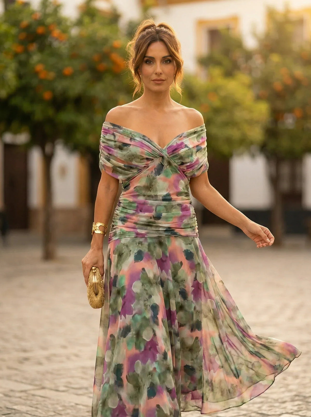 Amparo | Vestido largo de dama de honor para otoño