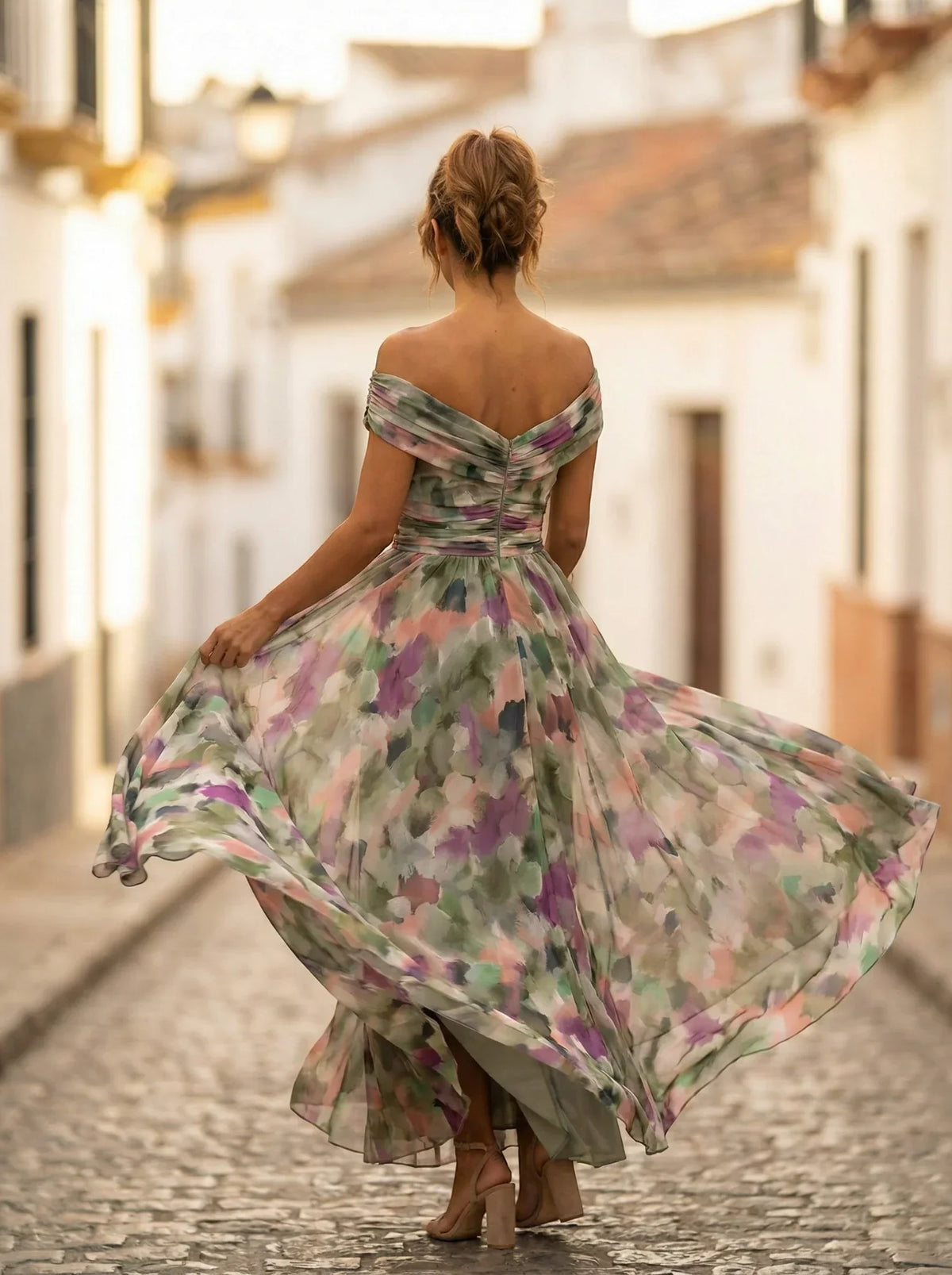 Amparo | Vestido largo de dama de honor para otoño