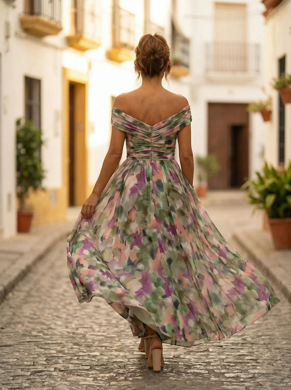Amparo | Vestido largo de dama de honor para otoño