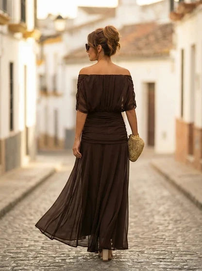 Amparo | Vestido largo de dama de honor para otoño