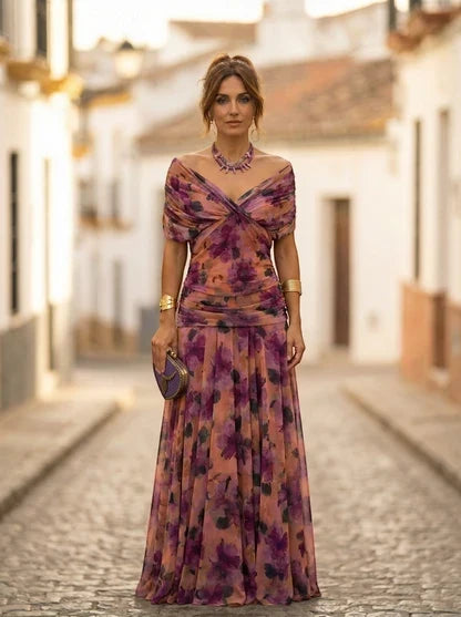 Amparo | Vestido largo de dama de honor para otoño
