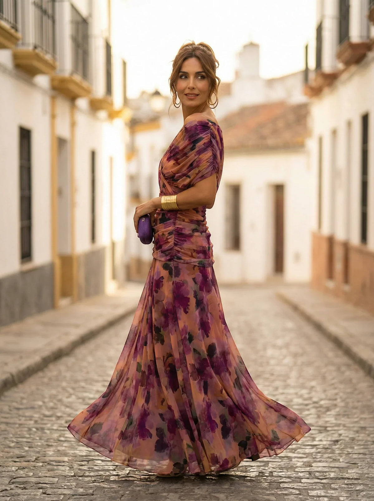 Amparo | Vestido largo de dama de honor para otoño