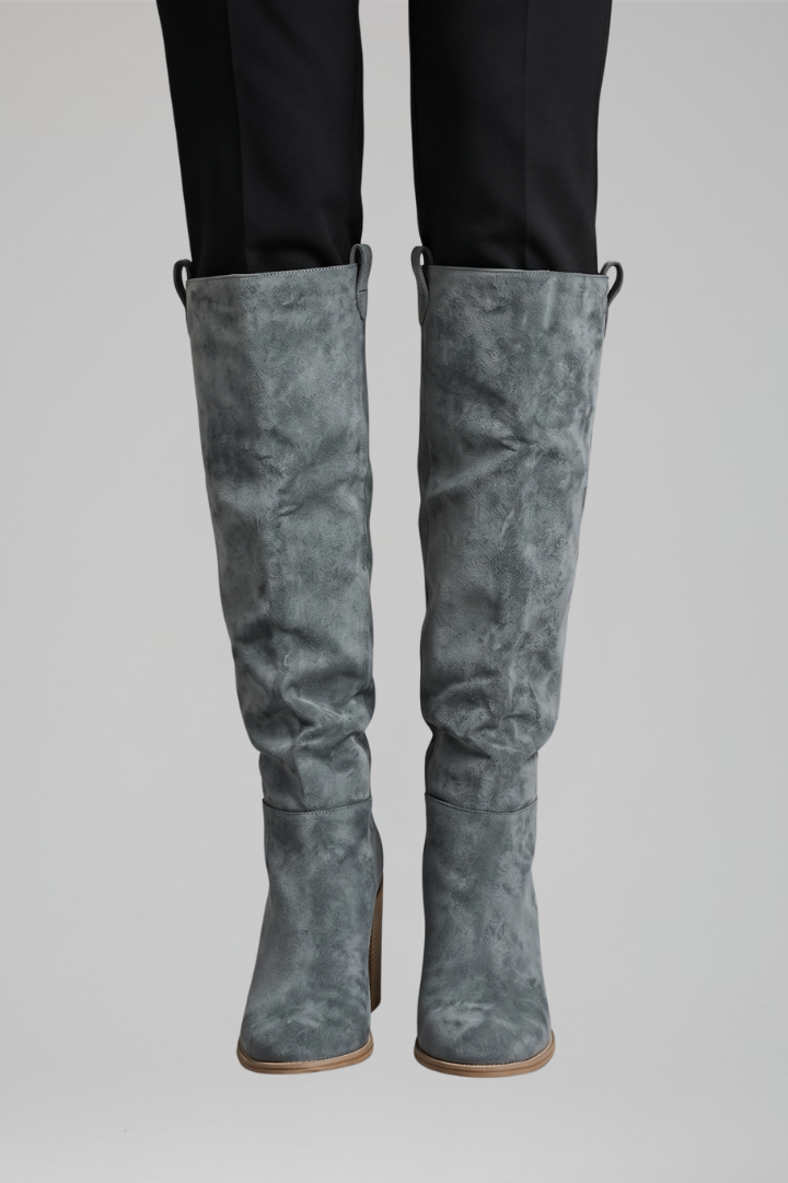 Marta | Botas altas con tacón ancho