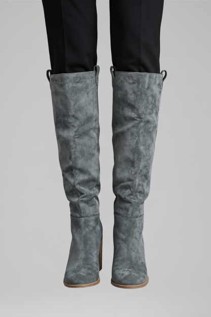 Marta | Botas altas con tacón ancho