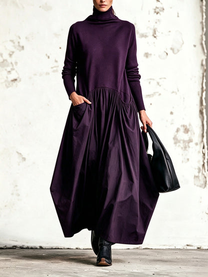 Vestido Odette cuello alto, detalle