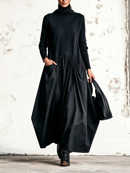 Vestido Odette oversize con manga larga