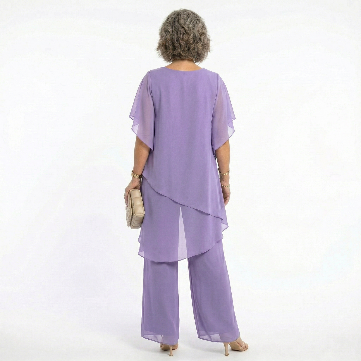 Ainhoa | Conjunto Elegante de Ceremonia Mujer Túnica Asimétrica
