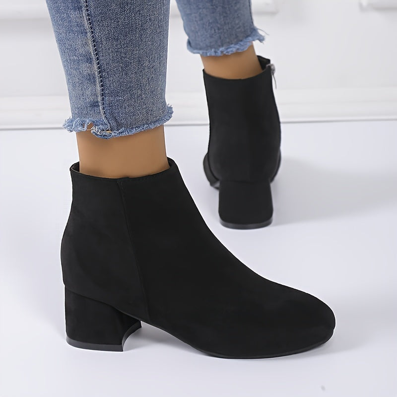 Ainara | Botines chelsea con acabado efecto ante