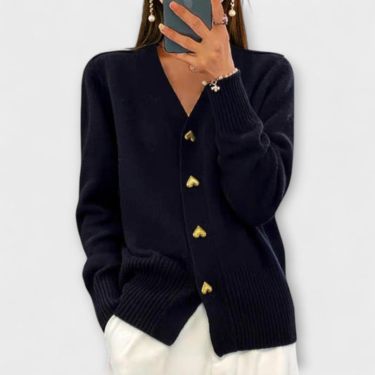 Marij | Suéter para mujer con escote en V en estilo vintage