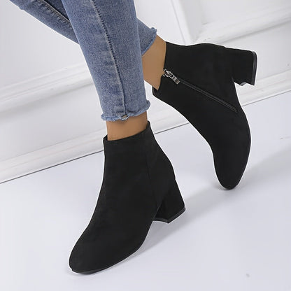 Ainara | Botines chelsea con acabado efecto ante