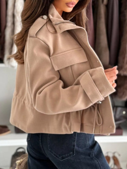 Teresa | Chaqueta casual con botones y cordón ajustable