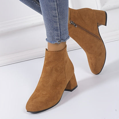 Ainara | Botines chelsea con acabado efecto ante