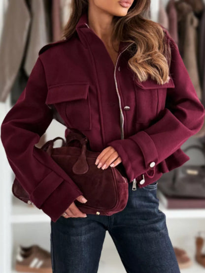 Teresa | Chaqueta casual con botones y cordón ajustable