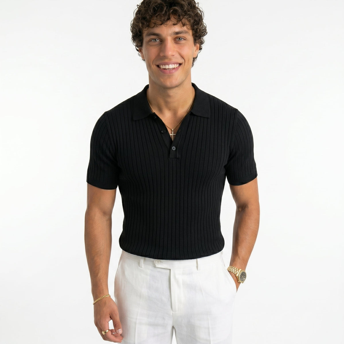 Polo Tokio Rayado – Estilo Minimalista de Verano