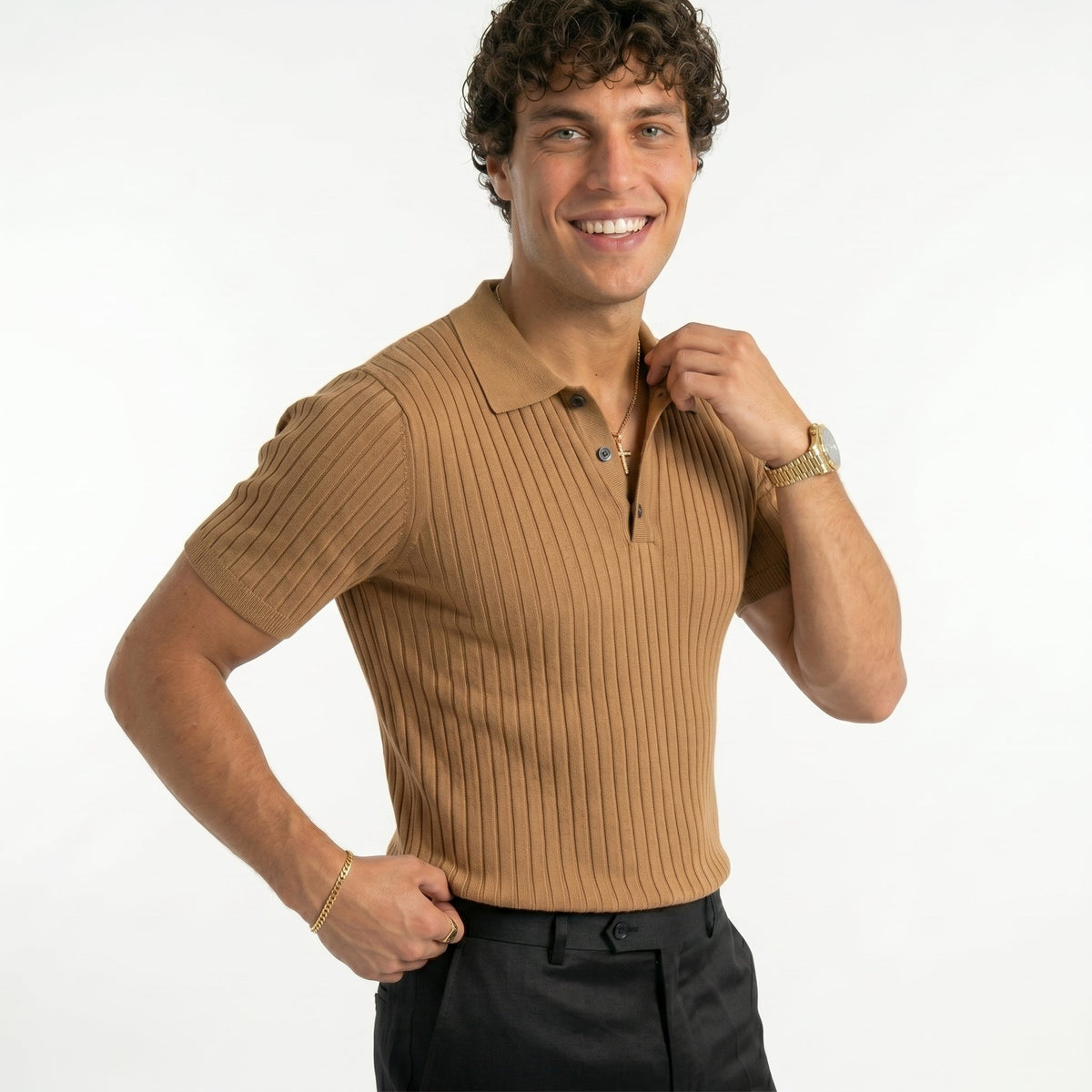Polo Tokio Rayado – Estilo Minimalista de Verano